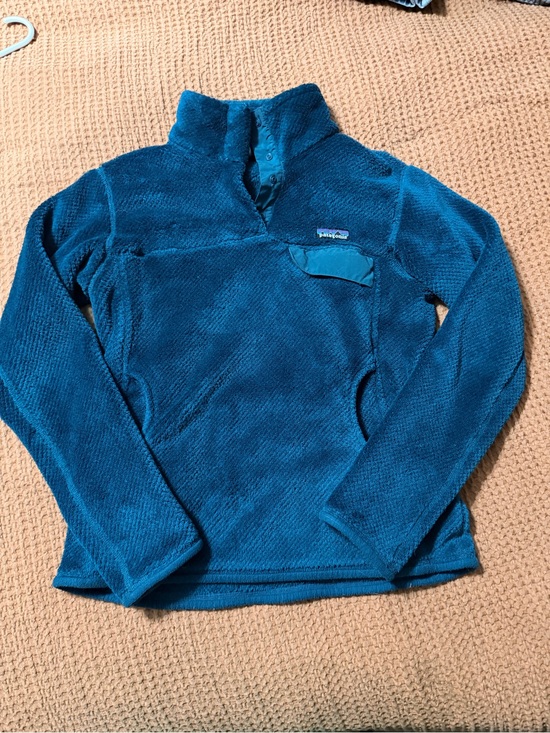 Patagonia Sweaters - Patagonia Teal Cowl Neck Fleece Pullover